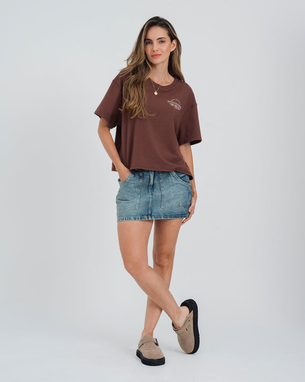 CAMISETA BOXY MANGA CORTA MAURI