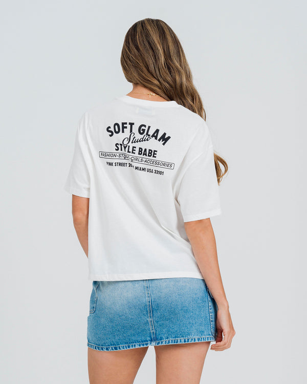 CAMISETA BOXY MANGA CORTA DOUR
