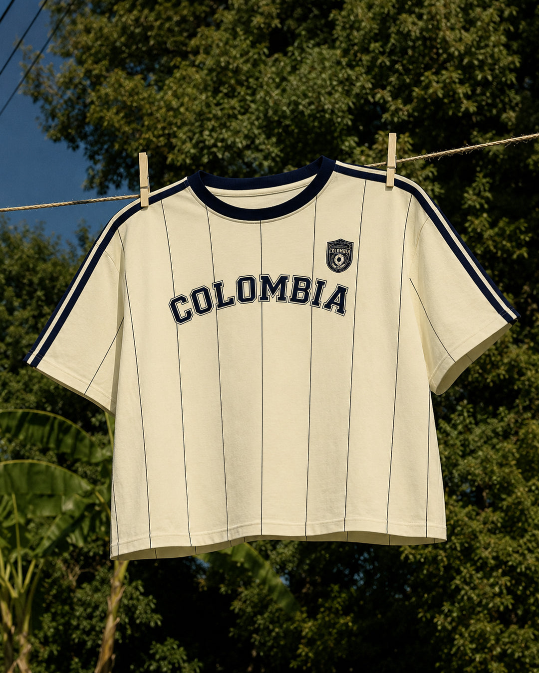 CAMISETA BOXY MANGA CORTA CUMBIA
