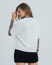 CAMISETA BOXY MANGA CORTA CAZO