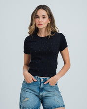 CAMISETA AJUSTADA MANGA CORTA ESTY