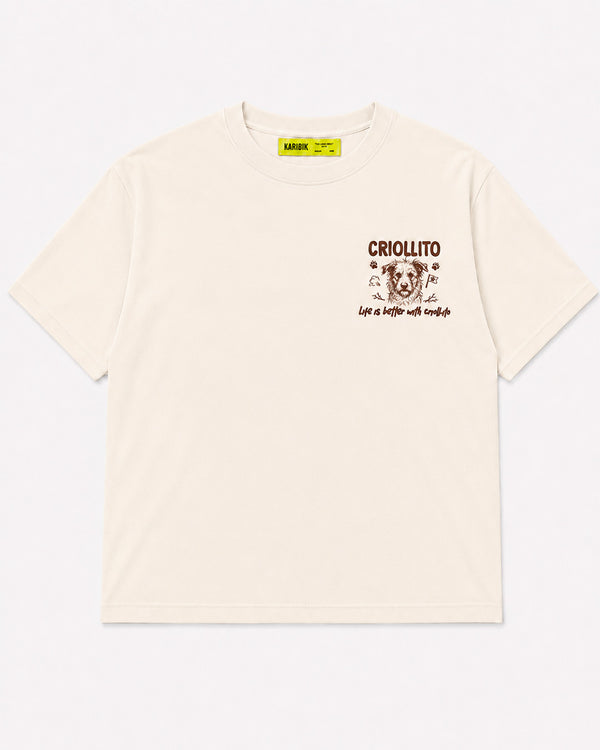 CAMISETA BOXY MANGA CORTA CRIOLLO