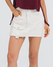 FALDA CORTA TALLE MEDIO CORALINE