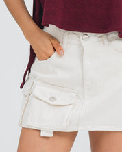 FALDA CORTA TALLE MEDIO CORALINE