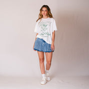 FALDA LINEA A CORTA TALLE MEDIO TEMPOR