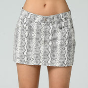 FALDA CORTA TALLE MEDIO PITÓN