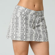 FALDA CORTA TALLE MEDIO PITÓN