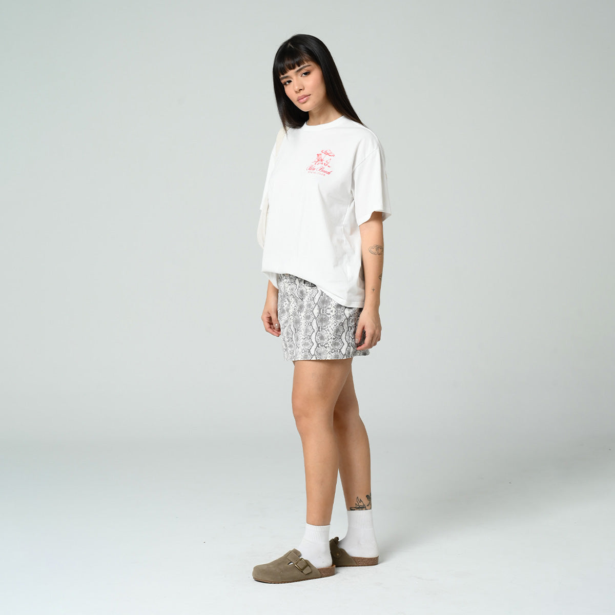 FALDA CORTA TALLE MEDIO PITÓN