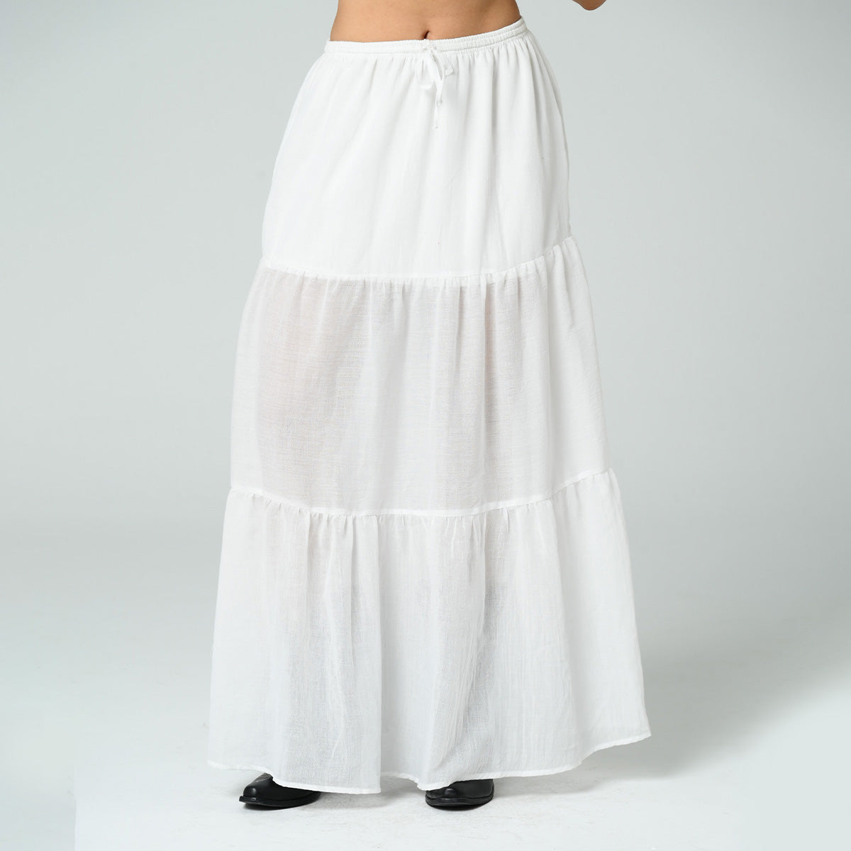 FALDA LINEA A LARGA TALLE MEDIO MARCEL