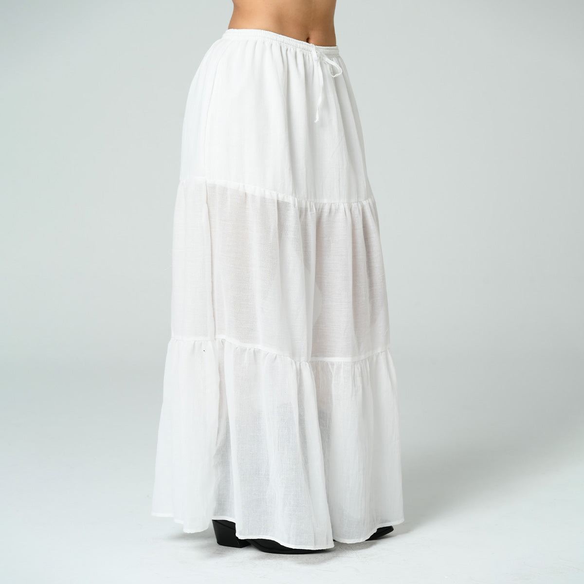 FALDA LINEA A LARGA TALLE MEDIO MARCEL