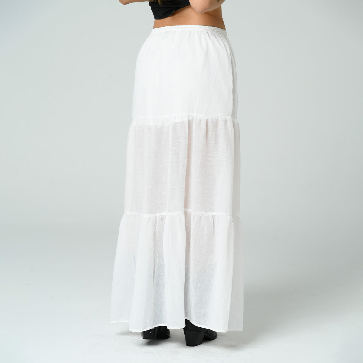 FALDA LINEA A LARGA TALLE MEDIO MARCEL