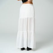 FALDA LINEA A LARGA TALLE MEDIO MARCEL