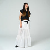 FALDA LINEA A LARGA TALLE MEDIO MARCEL