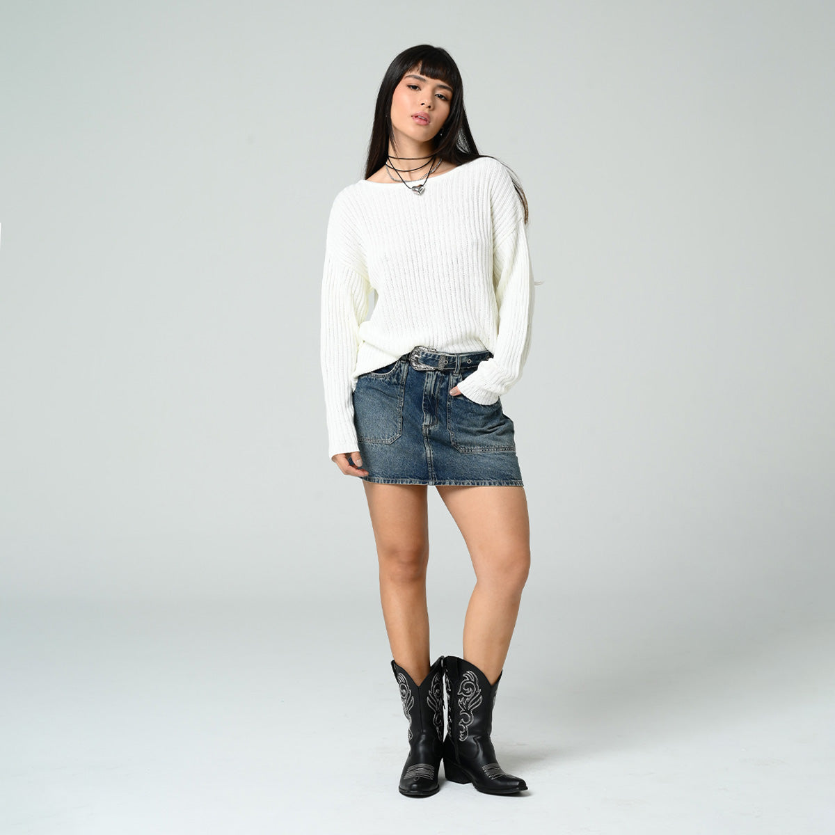 FALDA CORTA TALLE MEDIO VINCI