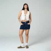 FALDA CORTA TALLE MEDIO TROLA