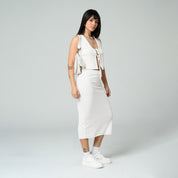 FALDA MIDI TALLE MEDIO LANY