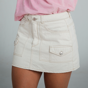 MINIFALDA TALLE MEDIO BIANCHI