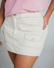 MINIFALDA TALLE MEDIO BIANCHI