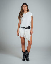 FALDA CORTA TALLE MEDIO PERFU