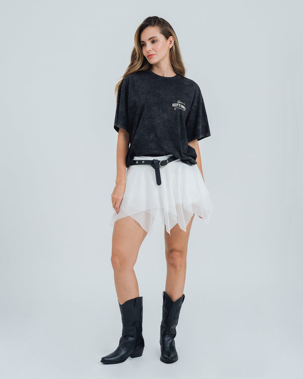 FALDA CORTA TALLE MEDIO SADY