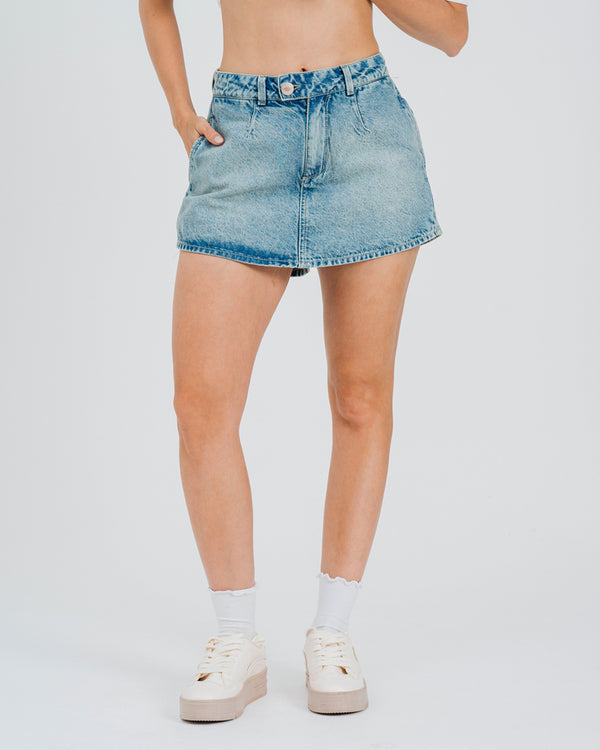 FALDA SHORT TALLE MEDIO ORIA