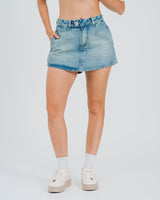 FALDA SHORT TALLE MEDIO ORIA