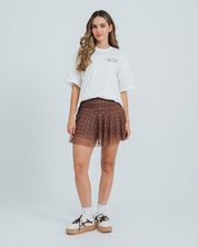 FALDA CORTA TALLE MEDIO AMIA