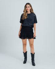 FALDA CORTA TALLE MEDIO GRETA