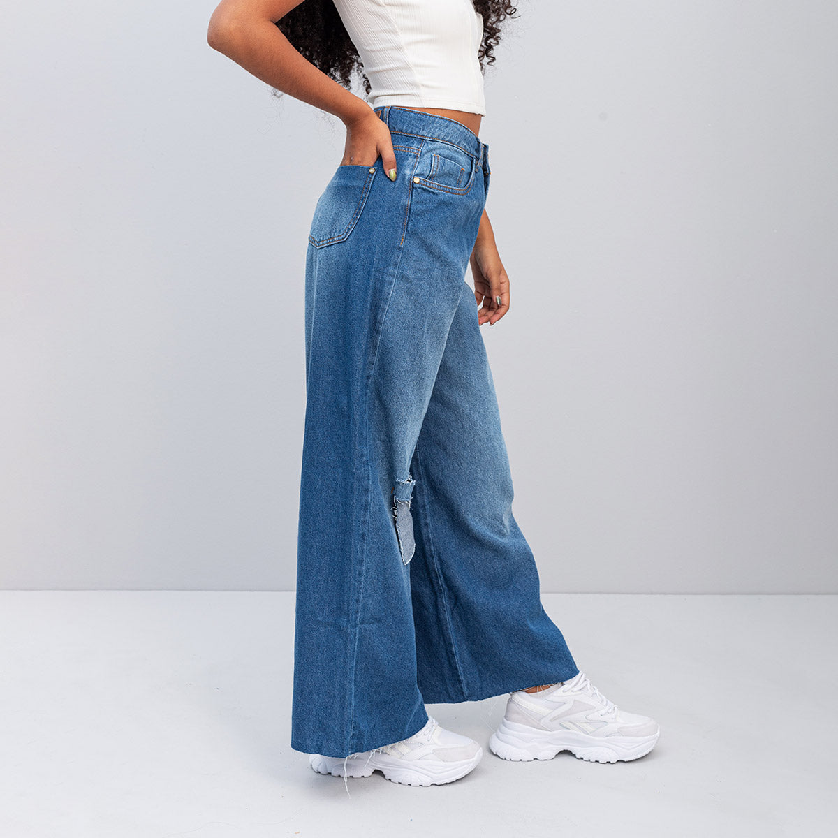 JEAN WIDE LEG TALLE ALTO SIBIRICA