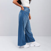 JEAN WIDE LEG TALLE ALTO SIBIRICA