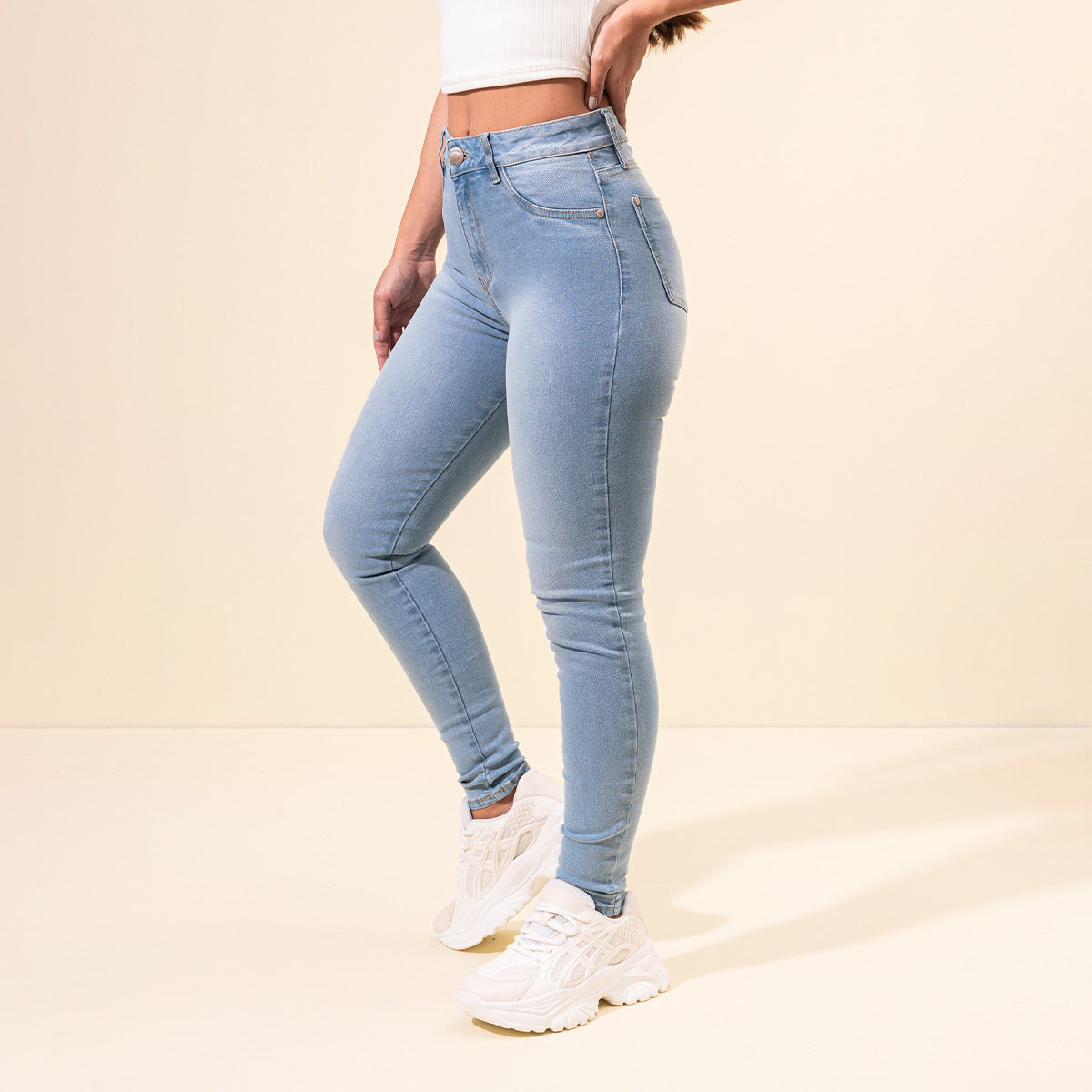 JEAN SKINNY TALLE ALTO WIBLU