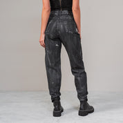 JEAN MOMFIT TALLE ALTO FOIL