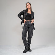 JEAN MOMFIT TALLE ALTO FOIL