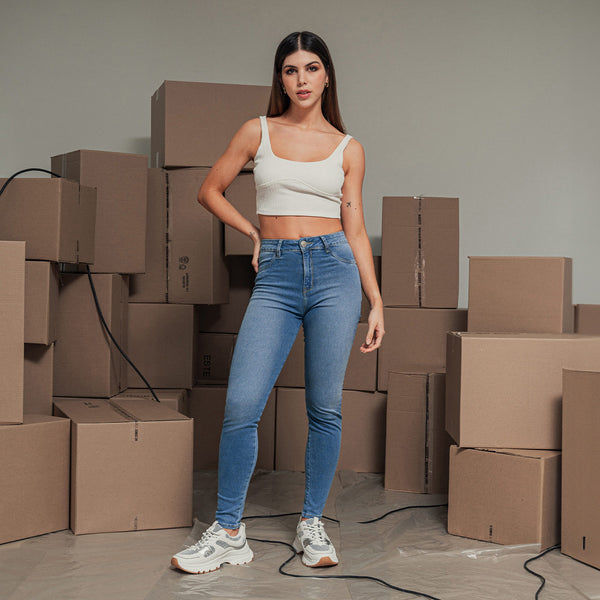 JEAN SKINNY TALLE ALTO RUMO