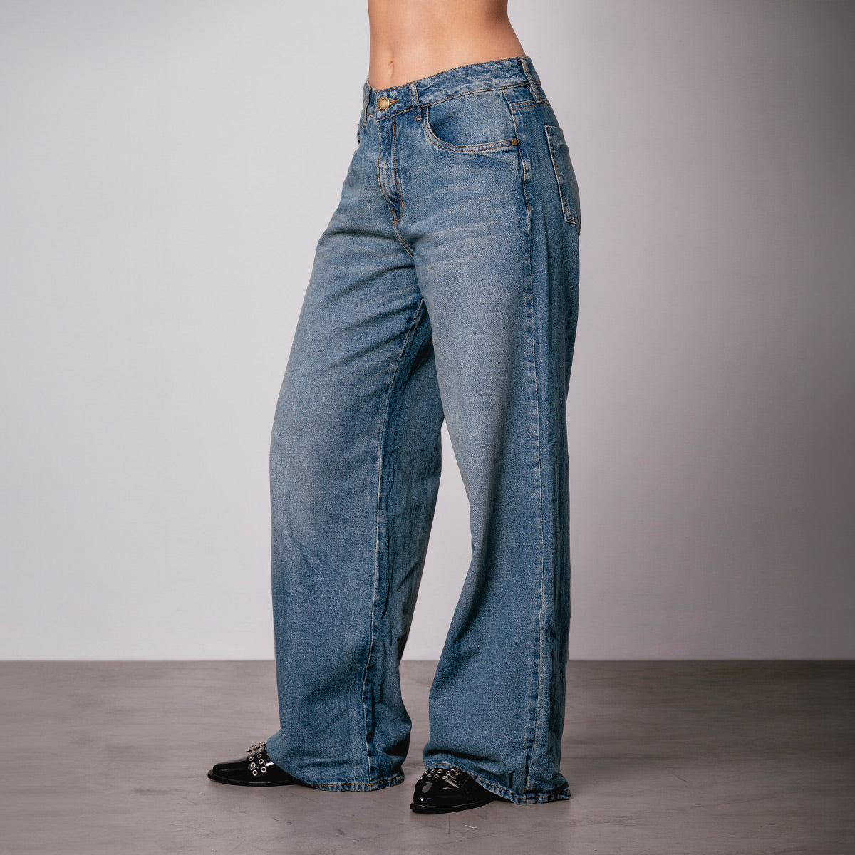 JEAN WIDE LEG TALLE ALTO RABLE
