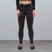 JEAN SKINNY TALLE ALTO GRIAS