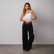 JEAN WIDE LEG TALLE ALTO BRUJU