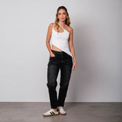 JEAN MOMFIT BOTA AJUS TALLE ALTO SATIS