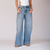 JEAN WIDE LEG TALLE ALTO PEPA