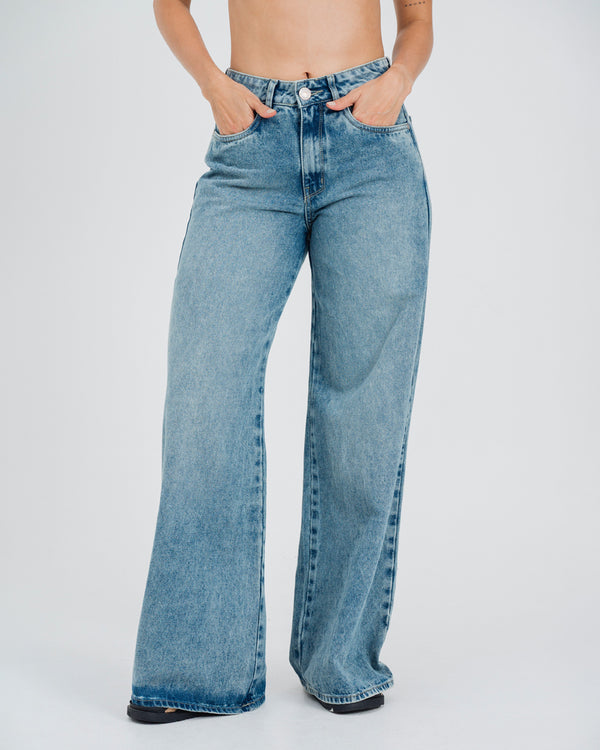 JEAN WIDE LEG TALLE ALTO PEPA