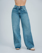 JEAN WIDE LEG TALLE ALTO PEPA