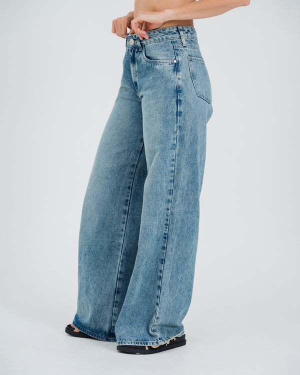 JEAN WIDE LEG TALLE ALTO PEPA