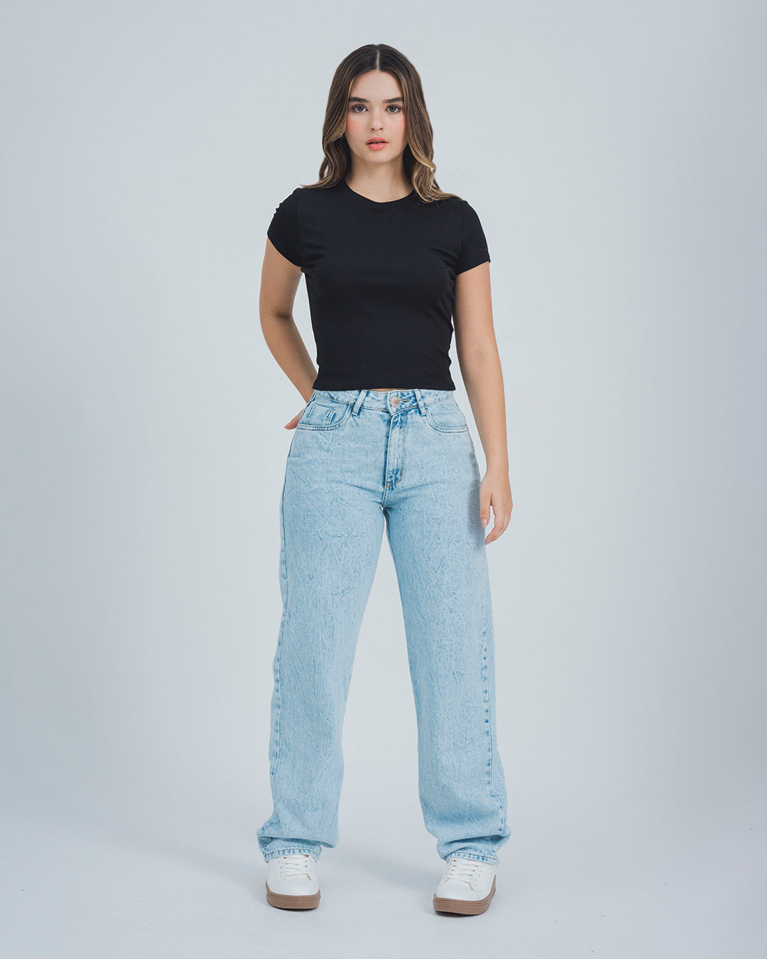 JEAN MOMFIT BOTA AJUS TALLE ALTO MERA