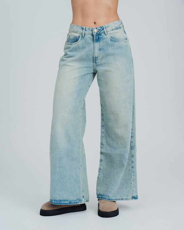 JEAN WIDE LEG TALLE ALTO GRAPE