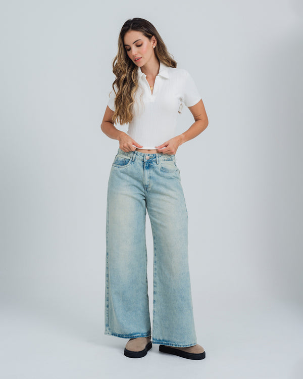 JEAN WIDE LEG TALLE ALTO GRAPE