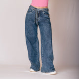 JEAN WIDE LEG TALLE ALTO THEWU
