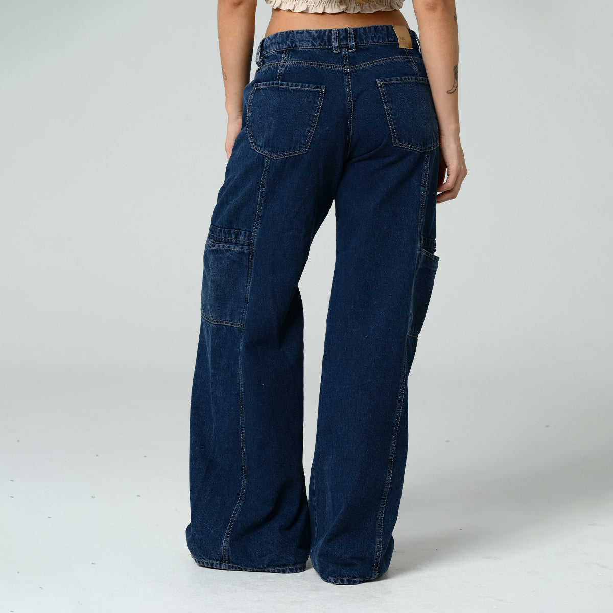 JEAN WIDE LEG TALLE ALTO LUCO