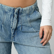 JEAN WIDE LEG TALLE ALTO COULE