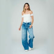 JEAN WIDE LEG TALLE ALTO MAROL
