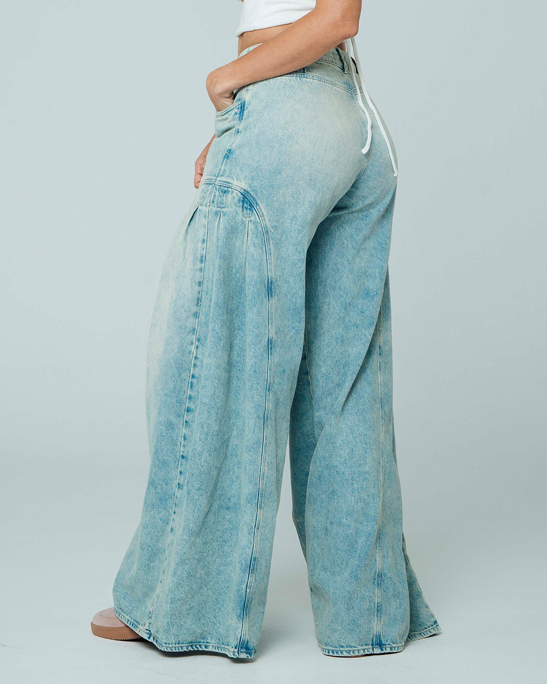 JEAN WIDE LEG TALLE ALTO HAILO
